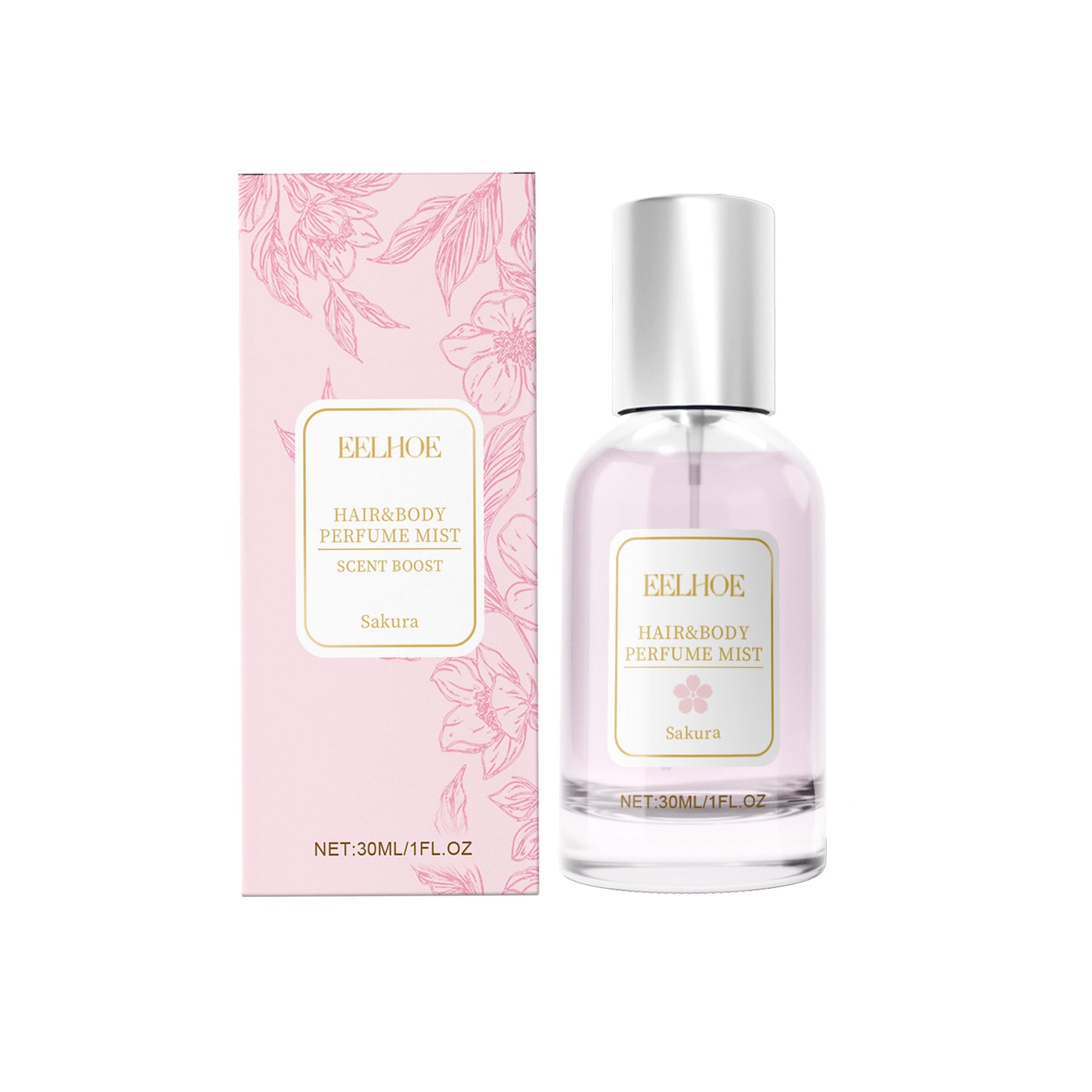 EELHOE Cherry Blossom Body Hair Eau De Parfum Spray Elegant Dating Atmosphere Natural Niche Eau De Parfum Spray