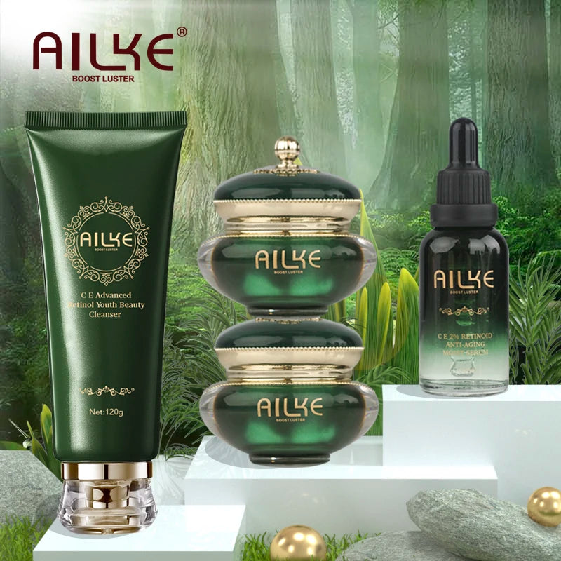 AILKE Retinol Glowing Anti-age Cream, Suitable For Black And Dark & Brown Skin, Brighten Skin Tone, Regenerate Cell Skin Care