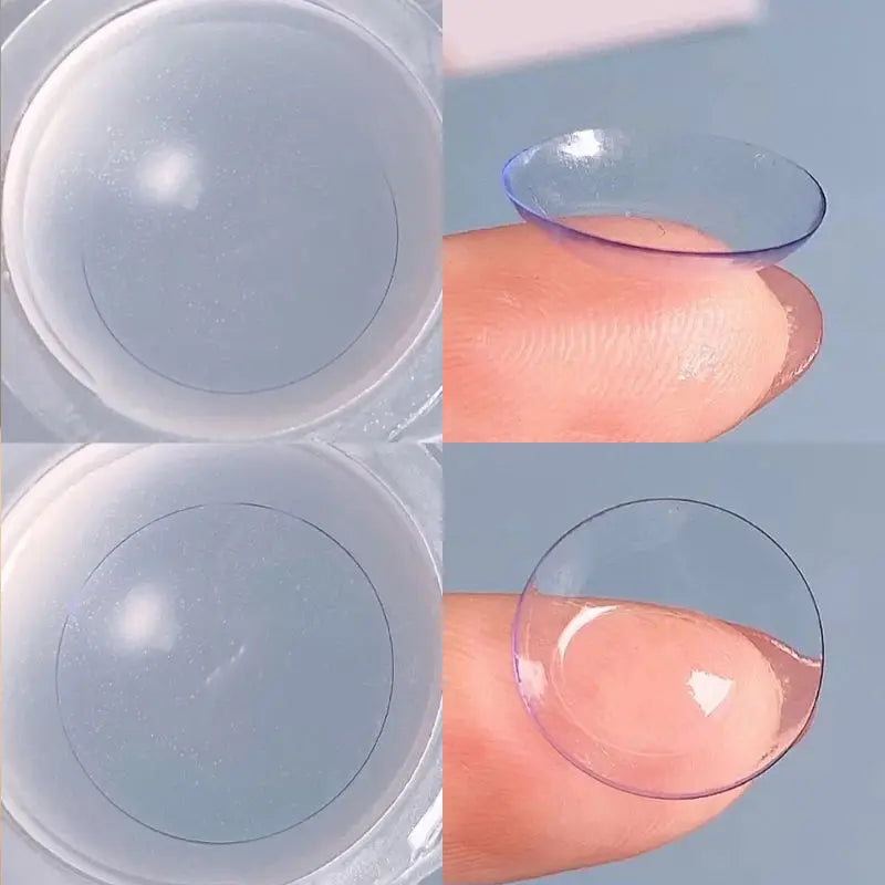 2pcs/pair Color Contact Lens Transparent Myopia Comfortable Clear Prescription Soft Natural High Prescriptions -1.00 to -20.00