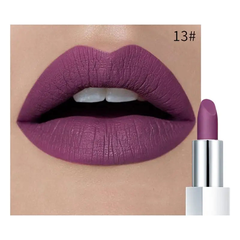 Pudaier Waterproof Matt Lipstick Pumpkin Color Eat Earth Rich Vitamin E Moisturizing  labiales matte maquiagem