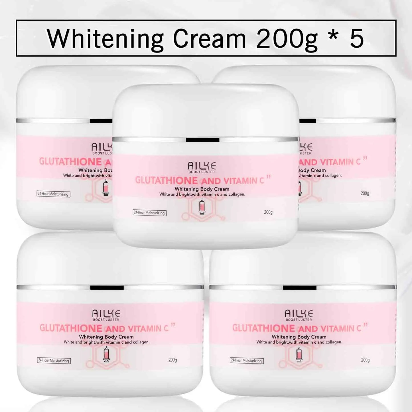 AILKE Whitening Skin Care Cream, Lightening Lotion, Remove Dark Spots With Glutathion, Shea Butter, Moisturizing Body Cream