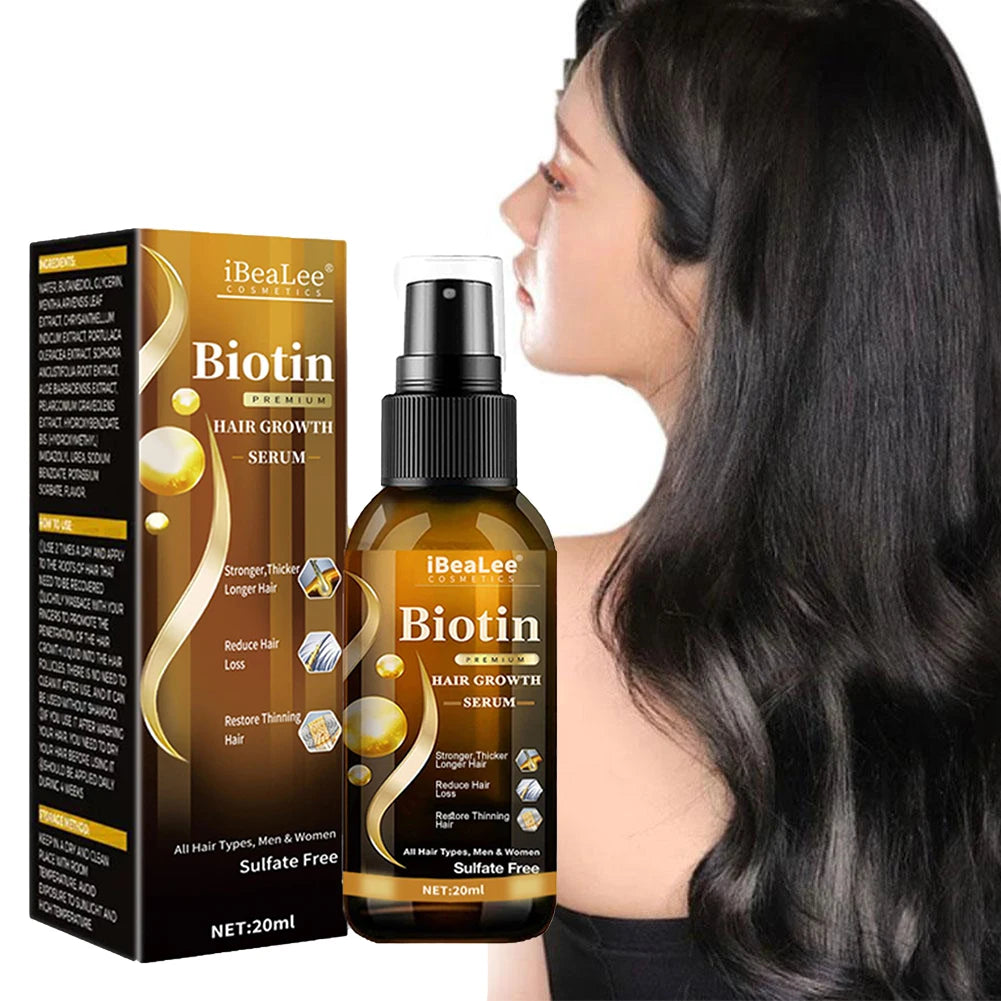 Biotin Hair Repair For Man Women For Hair Weak Oil Scalp Repair Serum Spray Thicken Hair Serums For Promoting Healthier 20ml