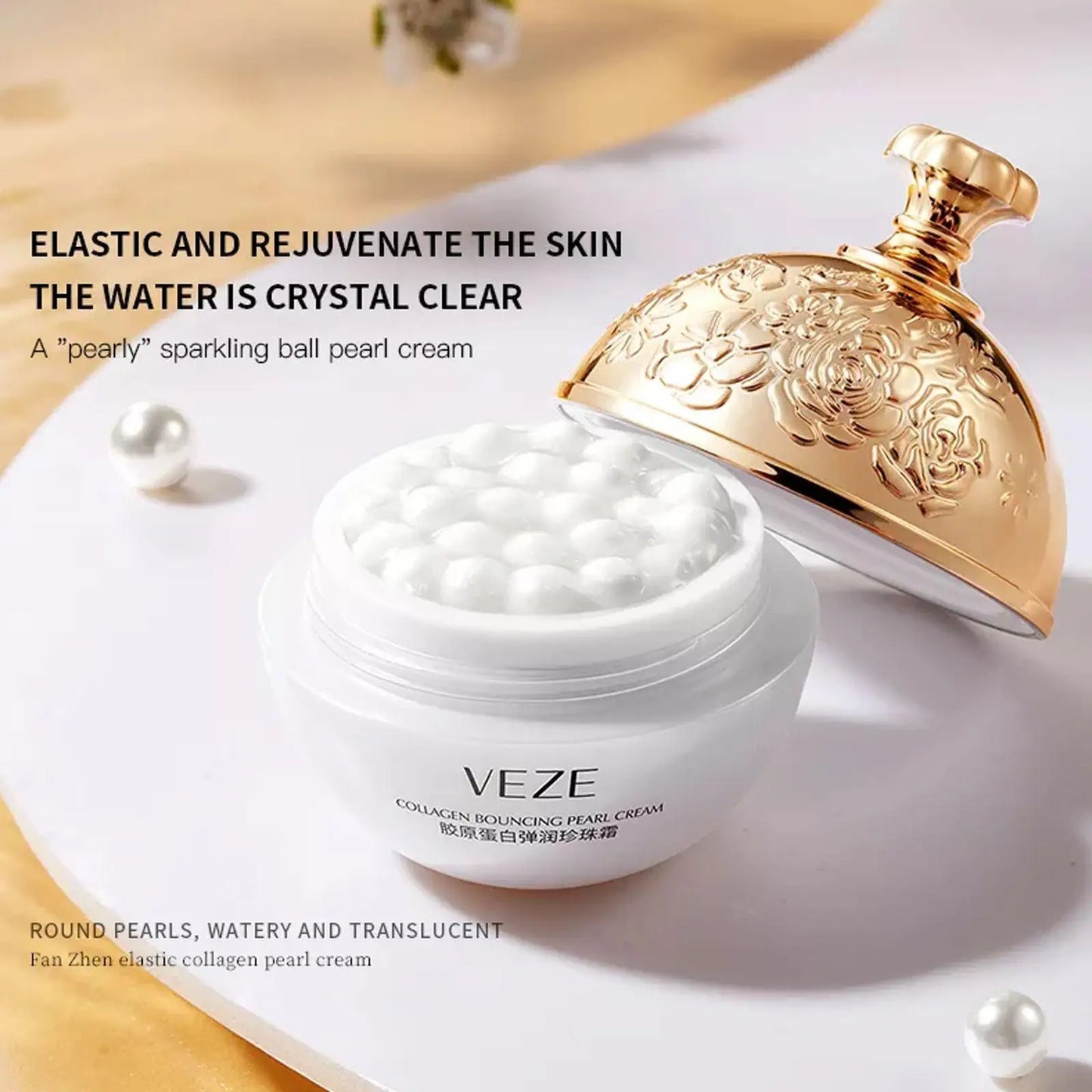 Collagen Pearl Filling Facial Cream For Face Women Deep Moisturizing Nourishing Korean Cream Face Cream Skin Care 30g