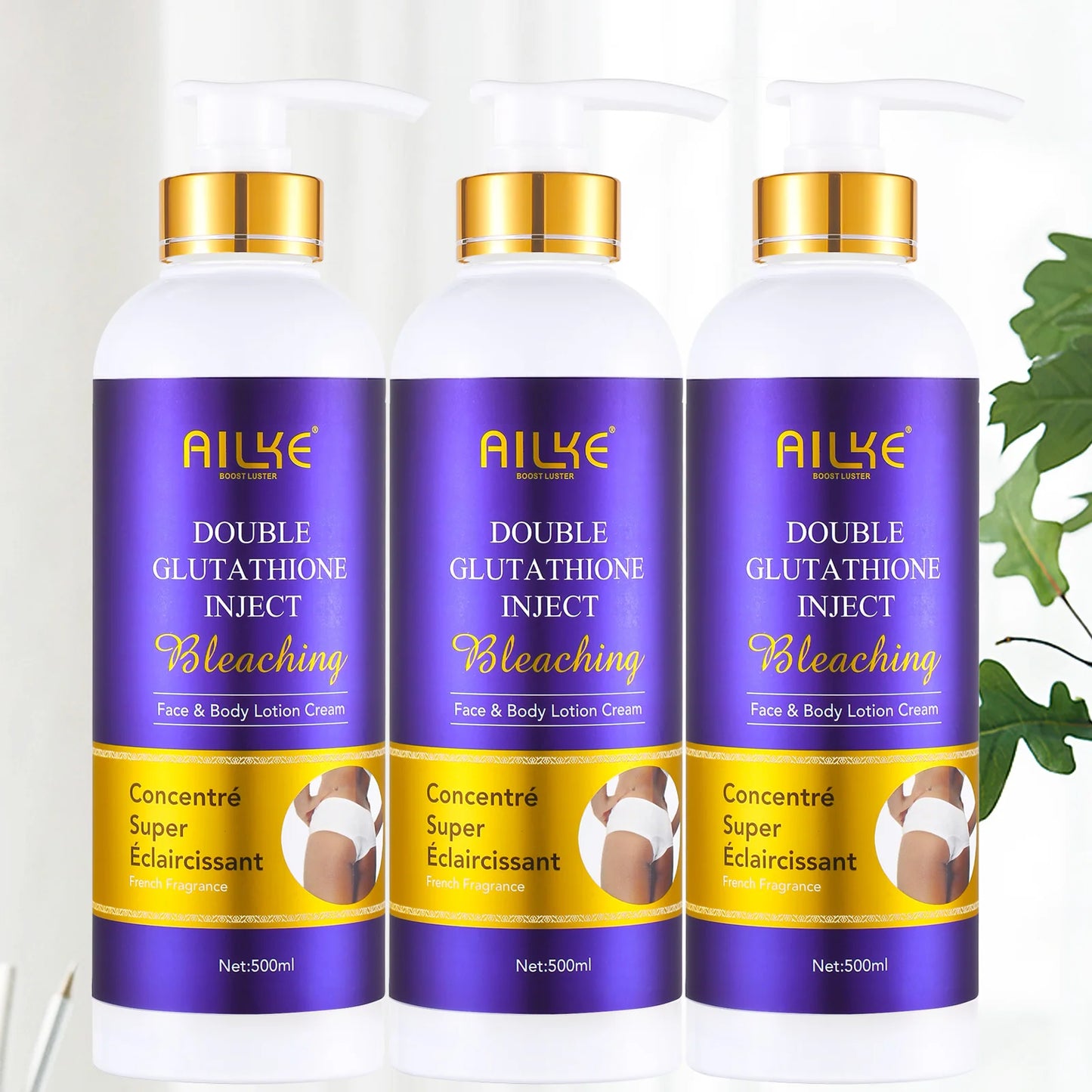 AILKE New Double Glutathione Brighten Skin Care Set, Lighten, Repair Skin, Clean Skin Dirty Range For Men and Women