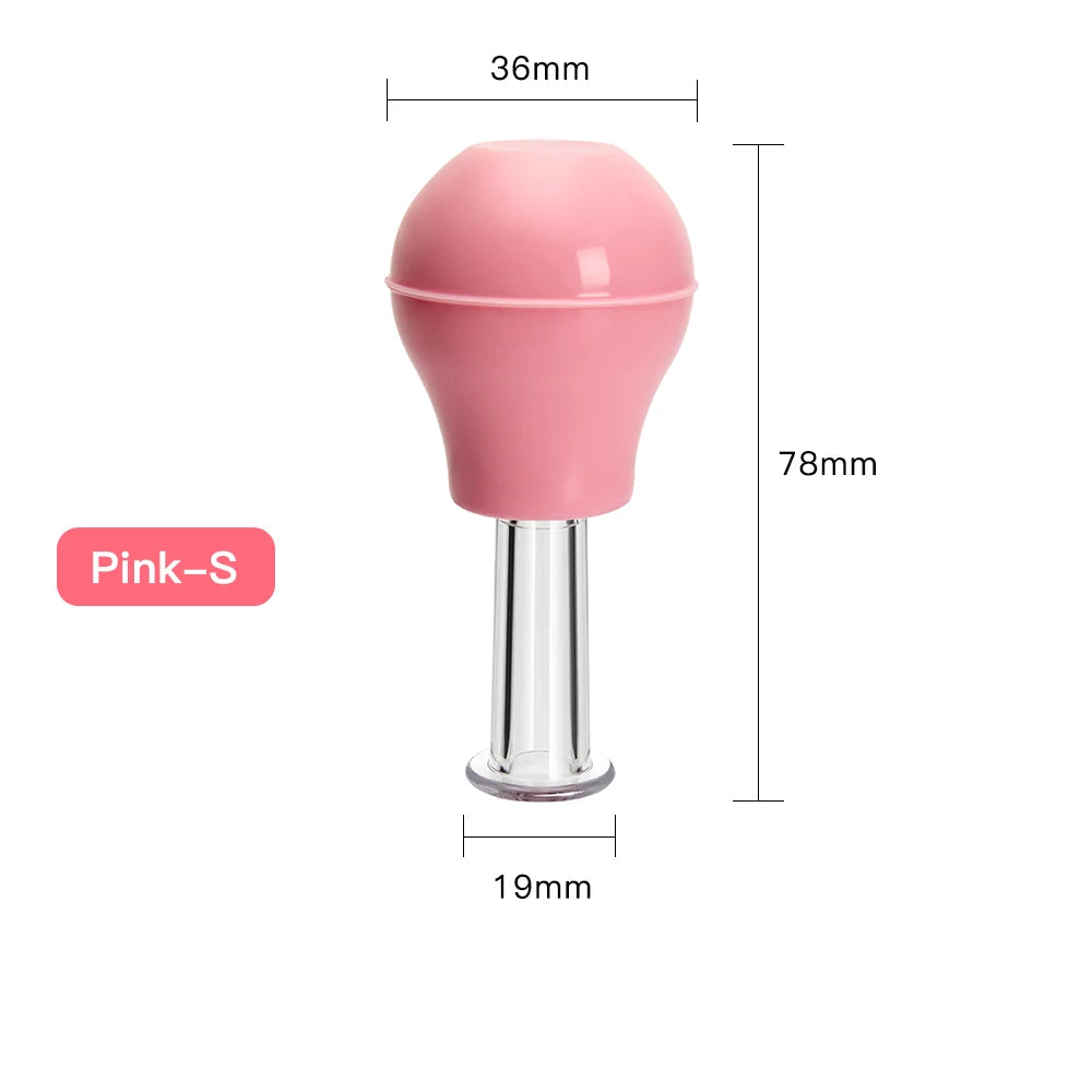 Facial Massage Cups Vacuum Cupping Skin Lifting Anti Cellulite Massager for Face Pvc Body Cups Skin Scraping Massage Jar