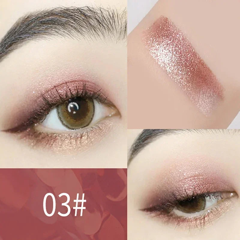 Double Color Glitter Eye shadow Stick Pencil Eyeshadow Makeup Waterproof Bicolor Shimmer Cosmetics Beauty Makeup Tool