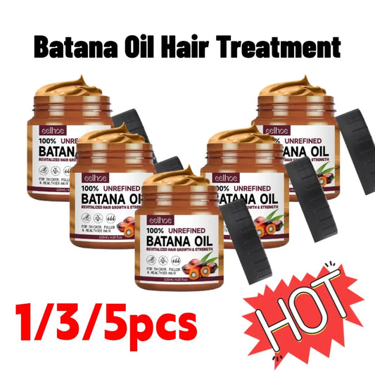 1/3/5PCS 100% Pure Organic Hair Mask Batana Conditioner Oil Natural Treatment Nourish Reduce Hair Root hair Healthier Hair Care