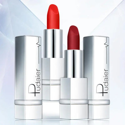 Pudaier Waterproof Matt Lipstick Pumpkin Color Eat Earth Rich Vitamin E Moisturizing  labiales matte maquiagem