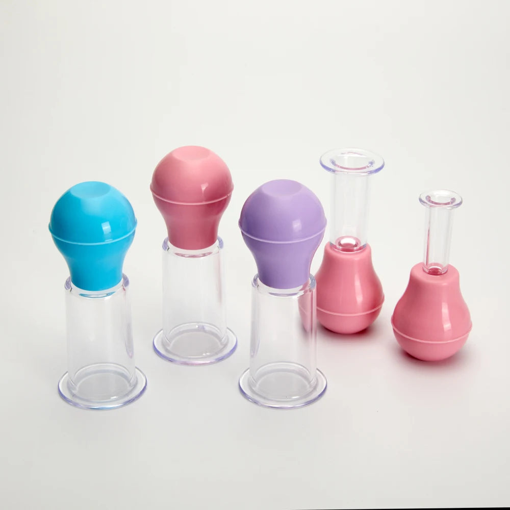 Facial Massage Cups Vacuum Cupping Skin Lifting Anti Cellulite Massager for Face Pvc Body Cups Skin Scraping Massage Jar