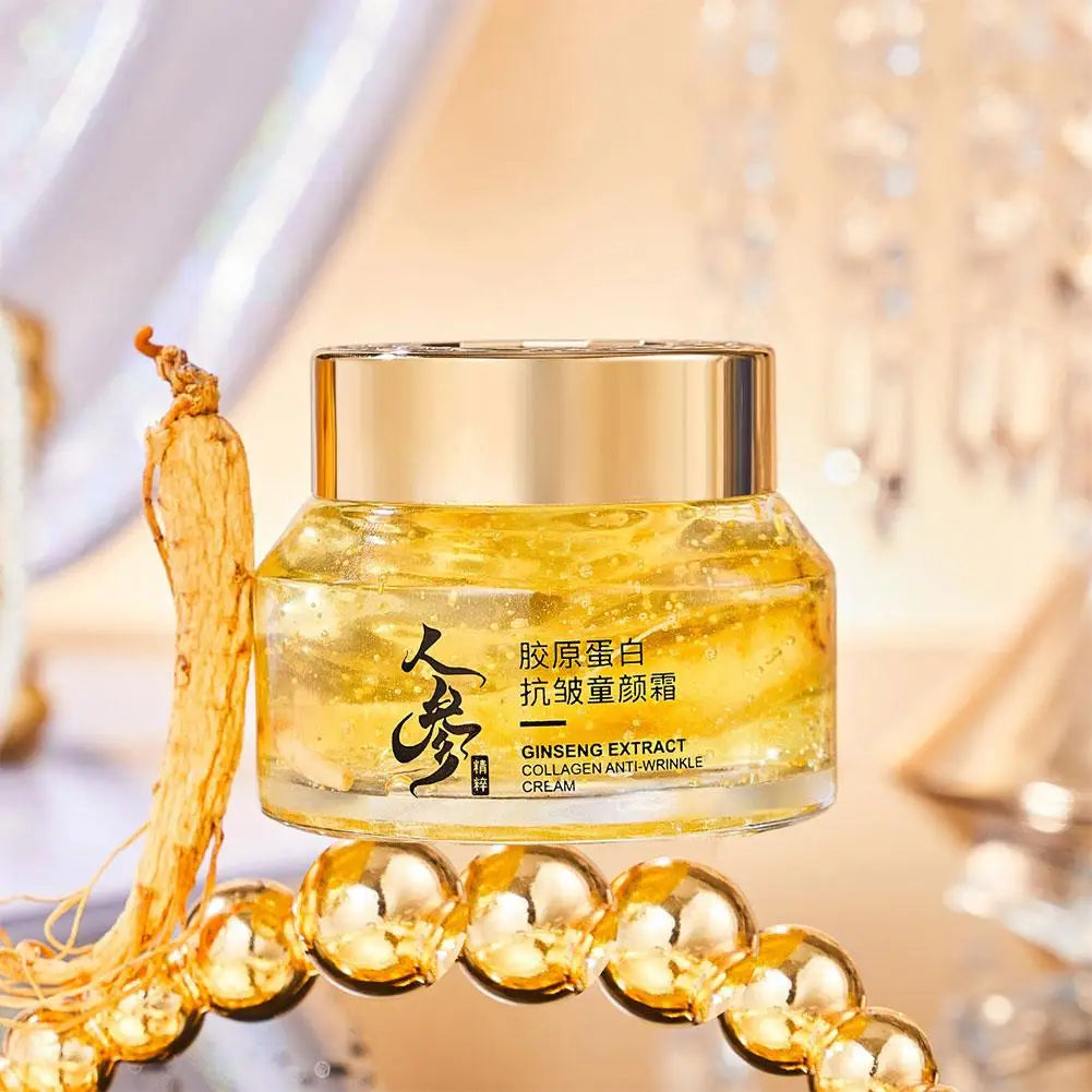 50g Gold Ginseng Face Cream Polypeptide Moisturizing Niacinamide Facial Serum For Skin Care Cream 24k Gold Ginseng Serum ho S4N0