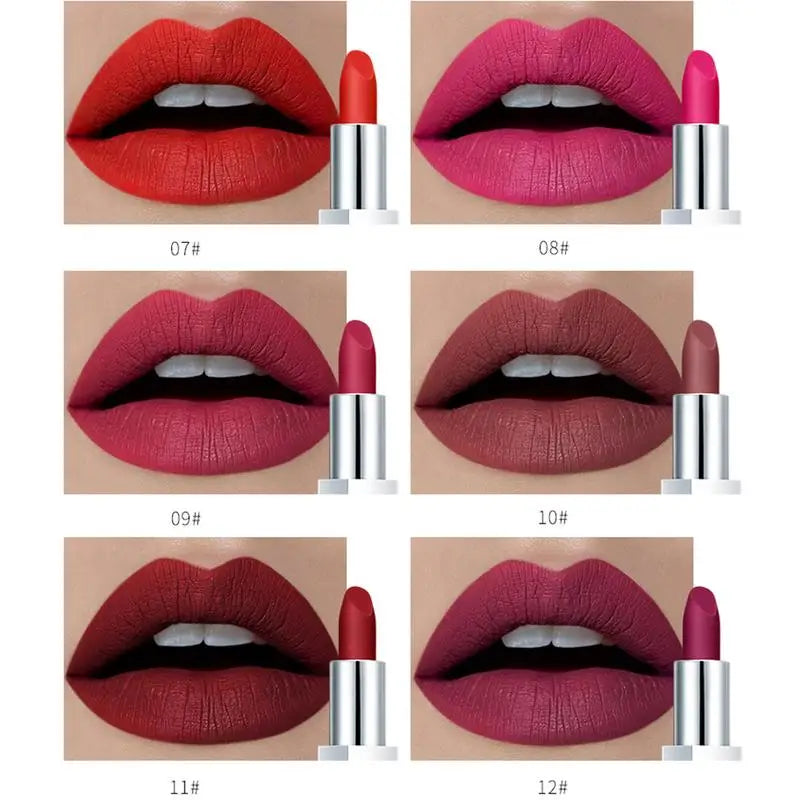 Pudaier Waterproof Matt Lipstick Pumpkin Color Eat Earth Rich Vitamin E Moisturizing  labiales matte maquiagem