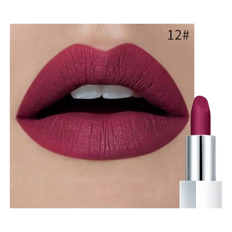 Pudaier Waterproof Matt Lipstick Pumpkin Color Eat Earth Rich Vitamin E Moisturizing  labiales matte maquiagem