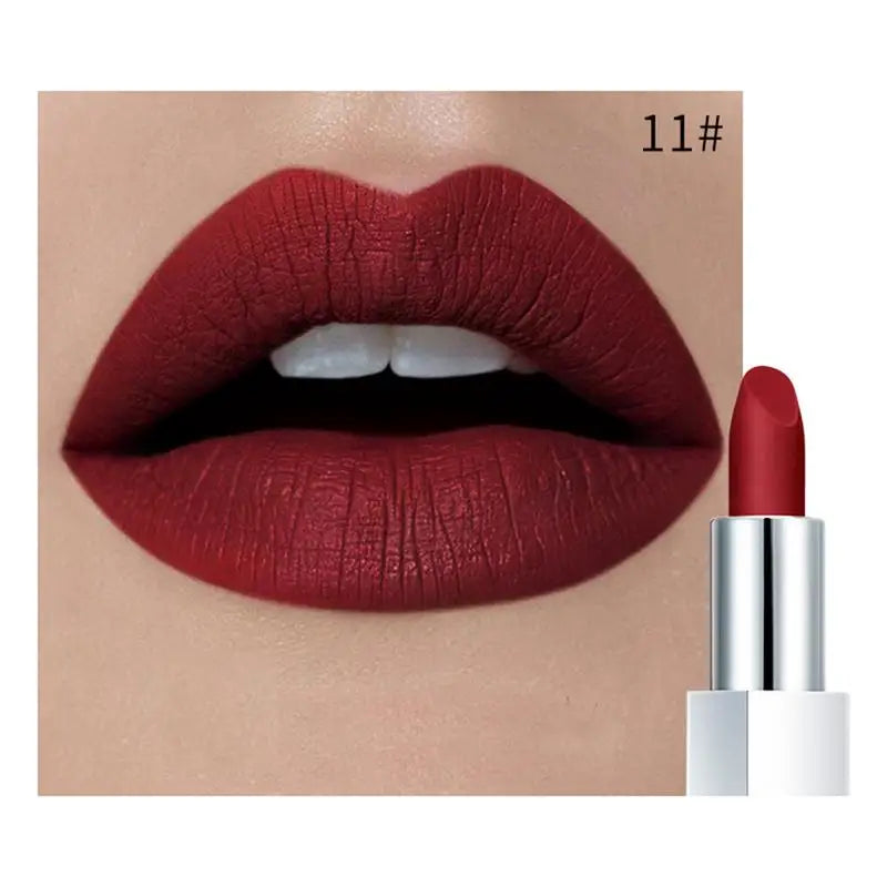 Pudaier Waterproof Matt Lipstick Pumpkin Color Eat Earth Rich Vitamin E Moisturizing  labiales matte maquiagem