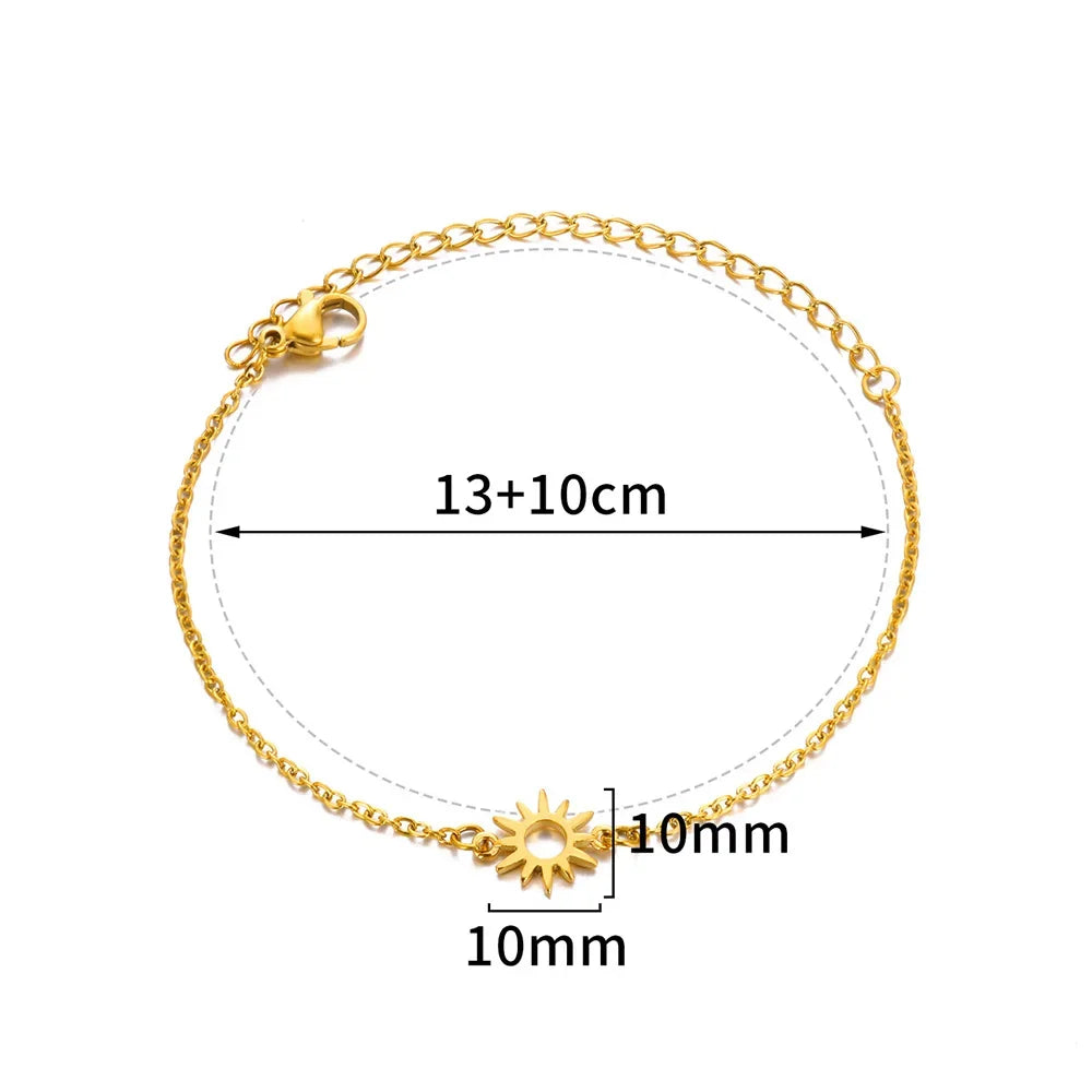 Anklets for Women Summer Beach Accessories Stainless Steel Imitation Pearl Chain Anklet Gold Color Leg Bracelets Bodychain Gifts