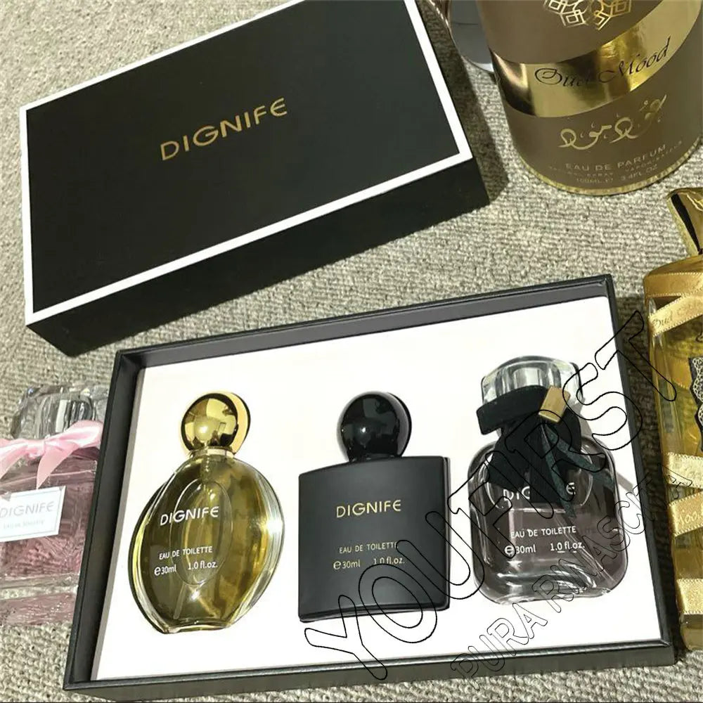 High Quality Perfume Women 90ml Original Dames Parfum Femme Floral Fruity Scent Body Spray Perfumes De Mujer Gift Box 3pcs Set