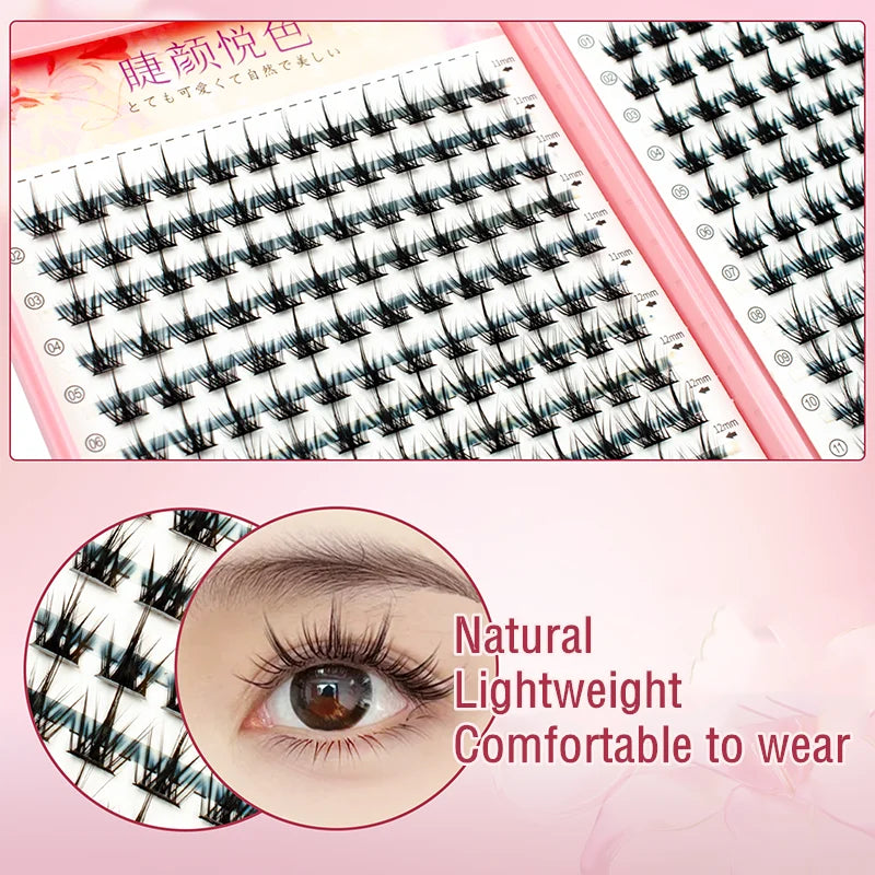 MIZ BARN 32 Rows Eyeslashes Extension Personal EyeLash Professional Makeup Individual Cluster Grafting Wholesale False Eyelashes