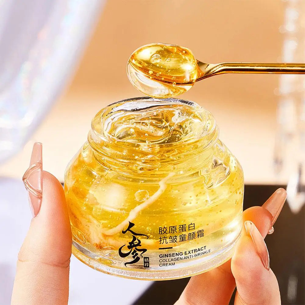 50g Gold Ginseng Face Cream Polypeptide Moisturizing Niacinamide Facial Serum For Skin Care Cream 24k Gold Ginseng Serum ho S4N0